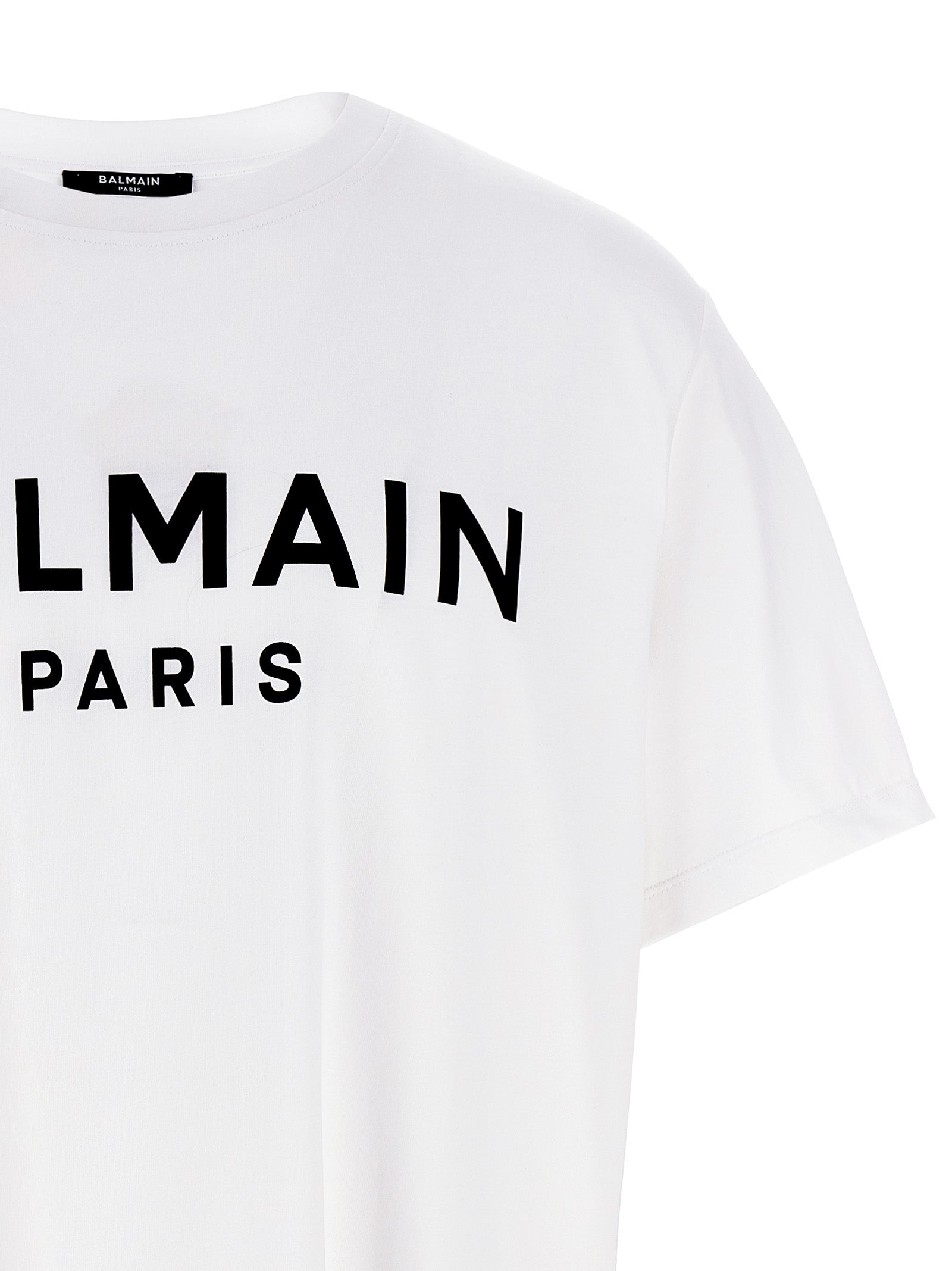 Balmain Zweifarbiges Bio-Baumwoll-T-Shirt