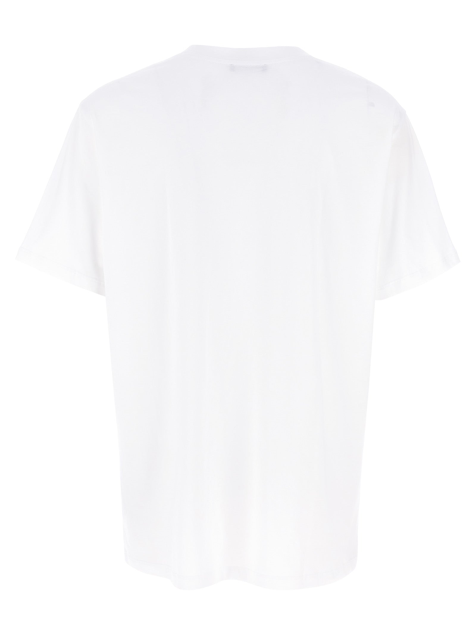 Balmain Zweifarbiges Bio-Baumwoll-T-Shirt