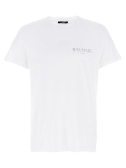 Balmain Weißes T-Shirt aus Bio-Baumwolle