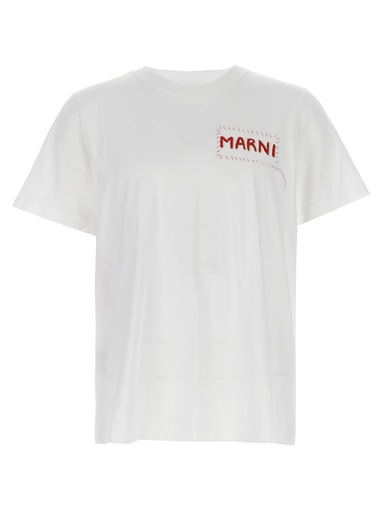 Marni Weißes Baumwoll-T-Shirt