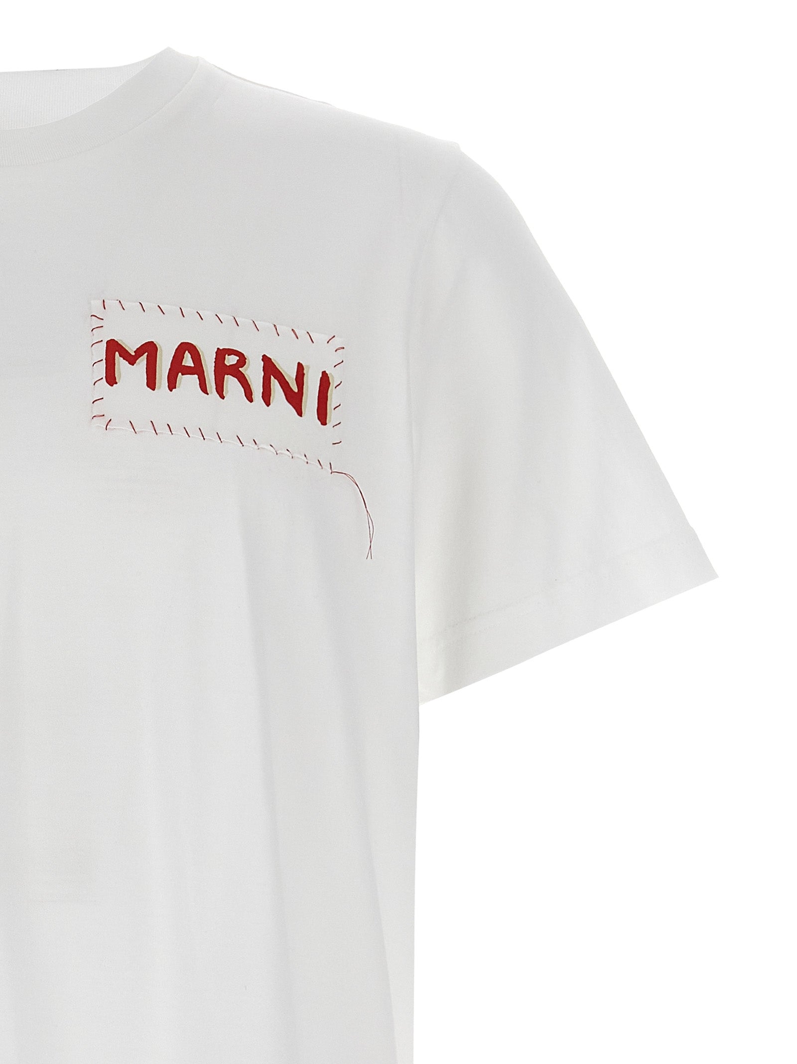 Marni Weißes Baumwoll-T-Shirt