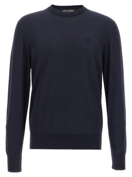 Dolce & Gabbana Blauer Seiden-Cardigan