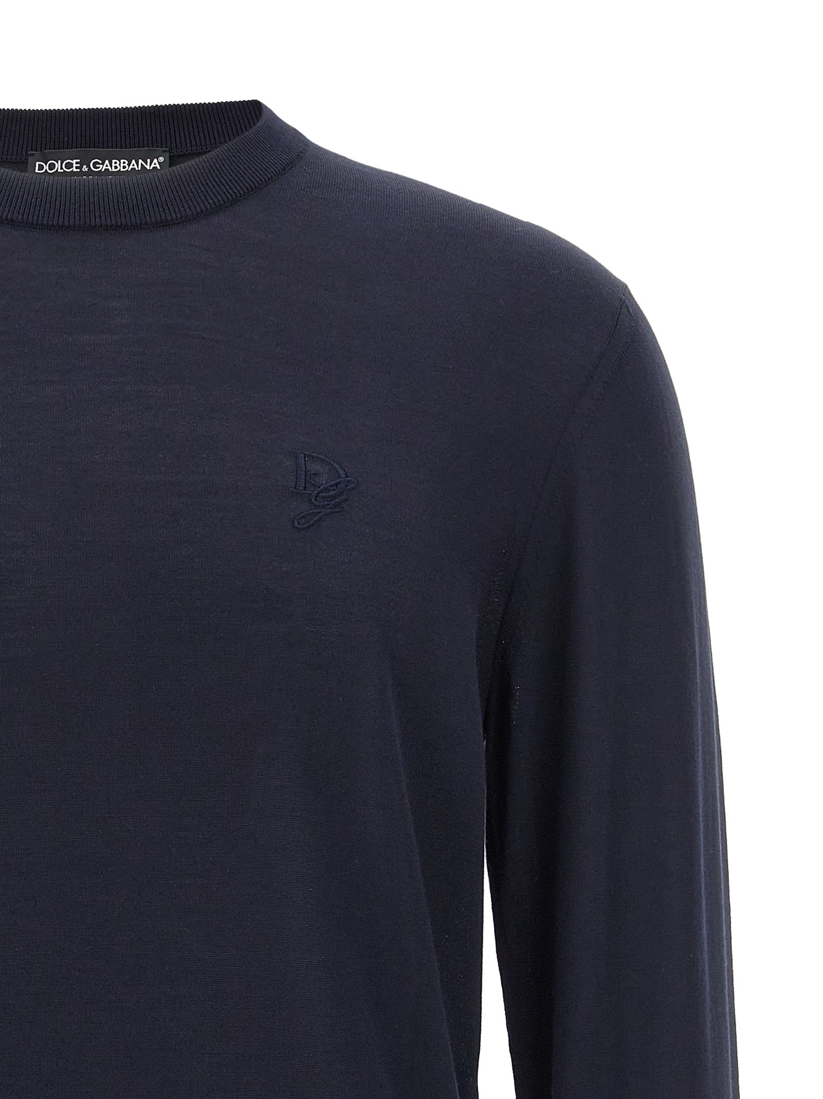 Dolce & Gabbana Blauer Seiden-Cardigan