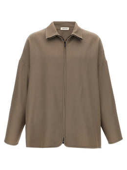 Fear Of God Beige Virgin Wool Full-Length Jacket