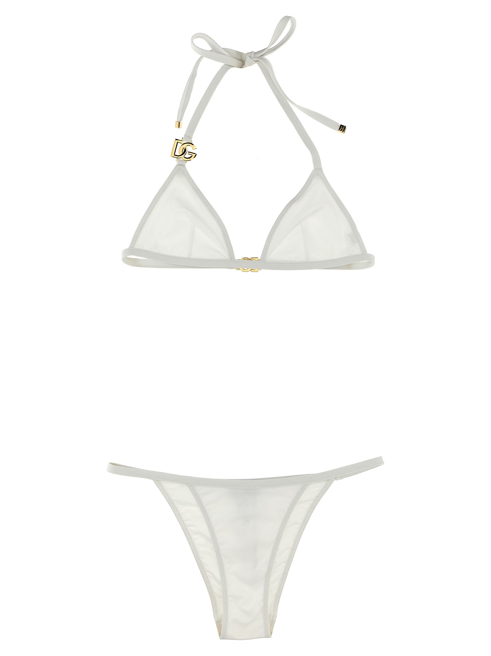 Dolce & Gabbana Weißer Bikini aus Polyamid