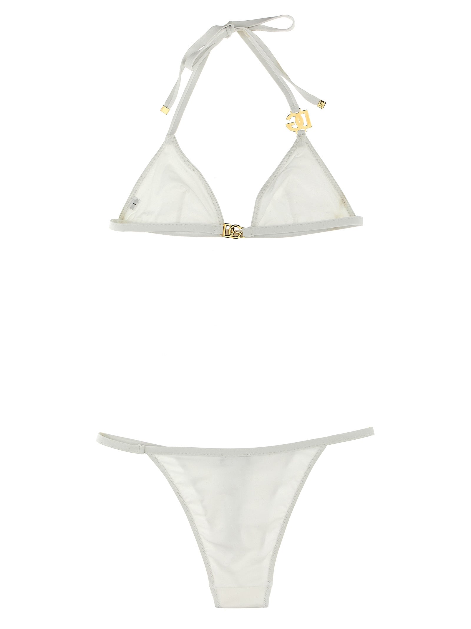 Dolce & Gabbana Weißer Bikini aus Polyamid