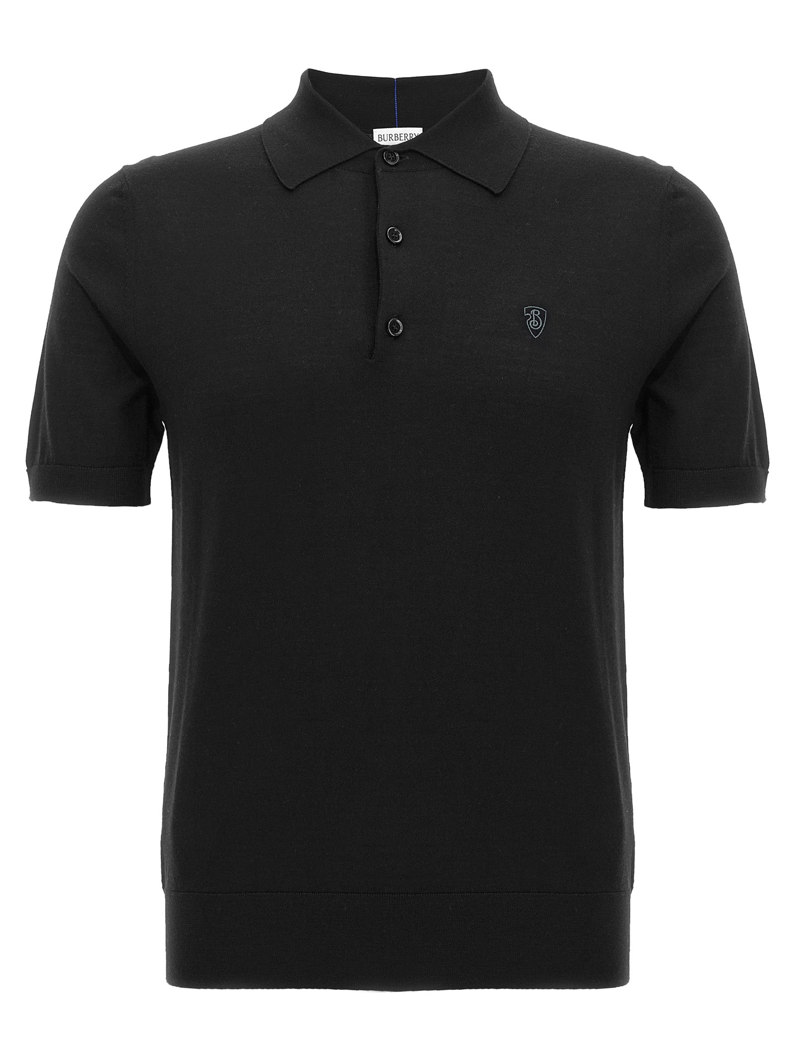 Burberry Schwarzes Woll-Poloshirt