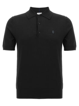 Burberry Schwarzes Woll-Poloshirt