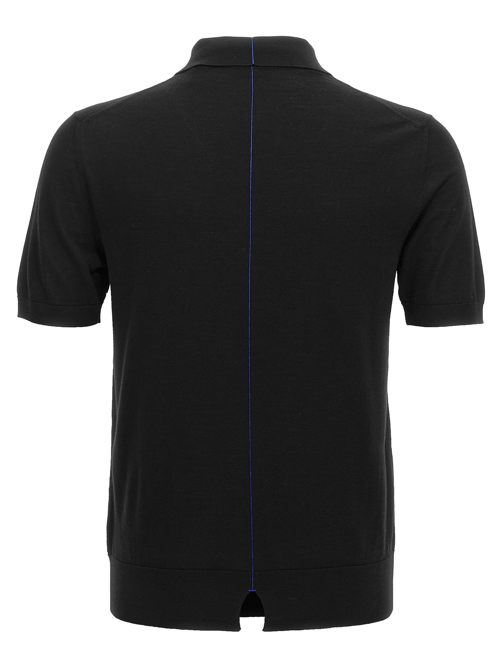 Burberry Schwarzes Woll-Poloshirt