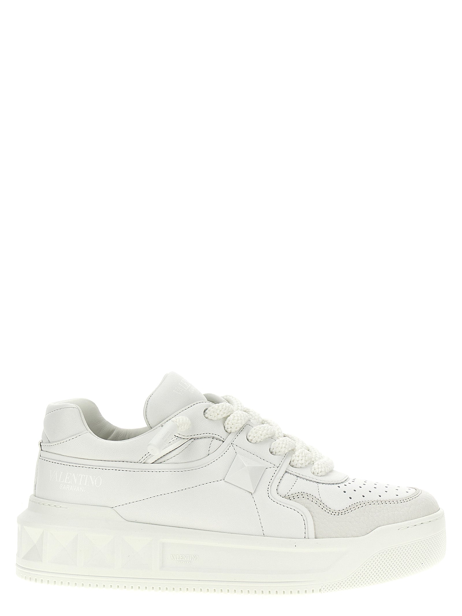 Valentino Garavani Weiße Kalbsleder Chunky Sneaker