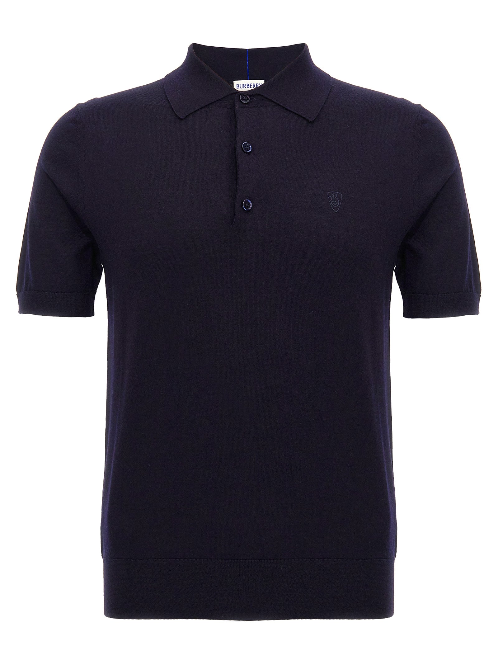 Burberry Blaues Woll-Poloshirt