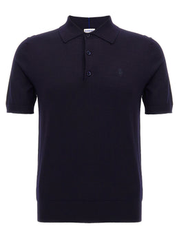 Burberry Blaues Woll-Poloshirt
