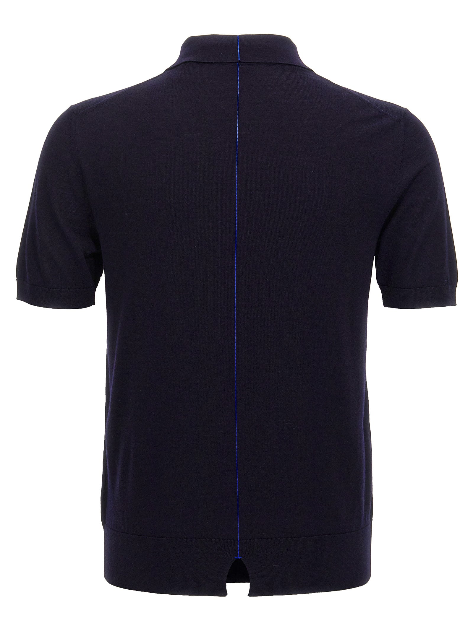 Burberry Blaues Woll-Poloshirt