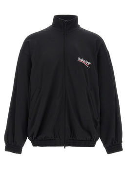 Balenciaga Schwarzes Polyamid-Sweatshirt