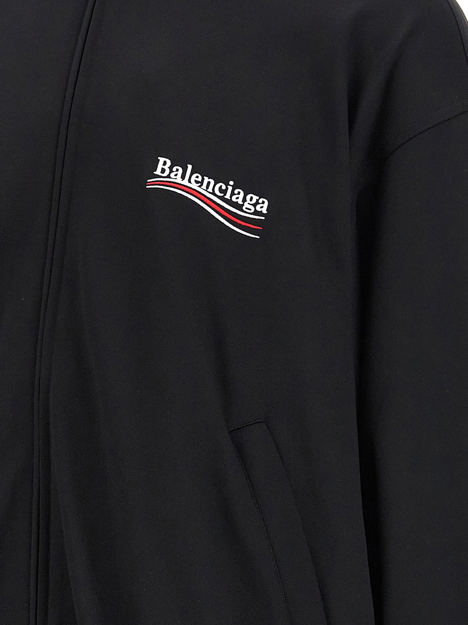Balenciaga Schwarzes Polyamid-Sweatshirt