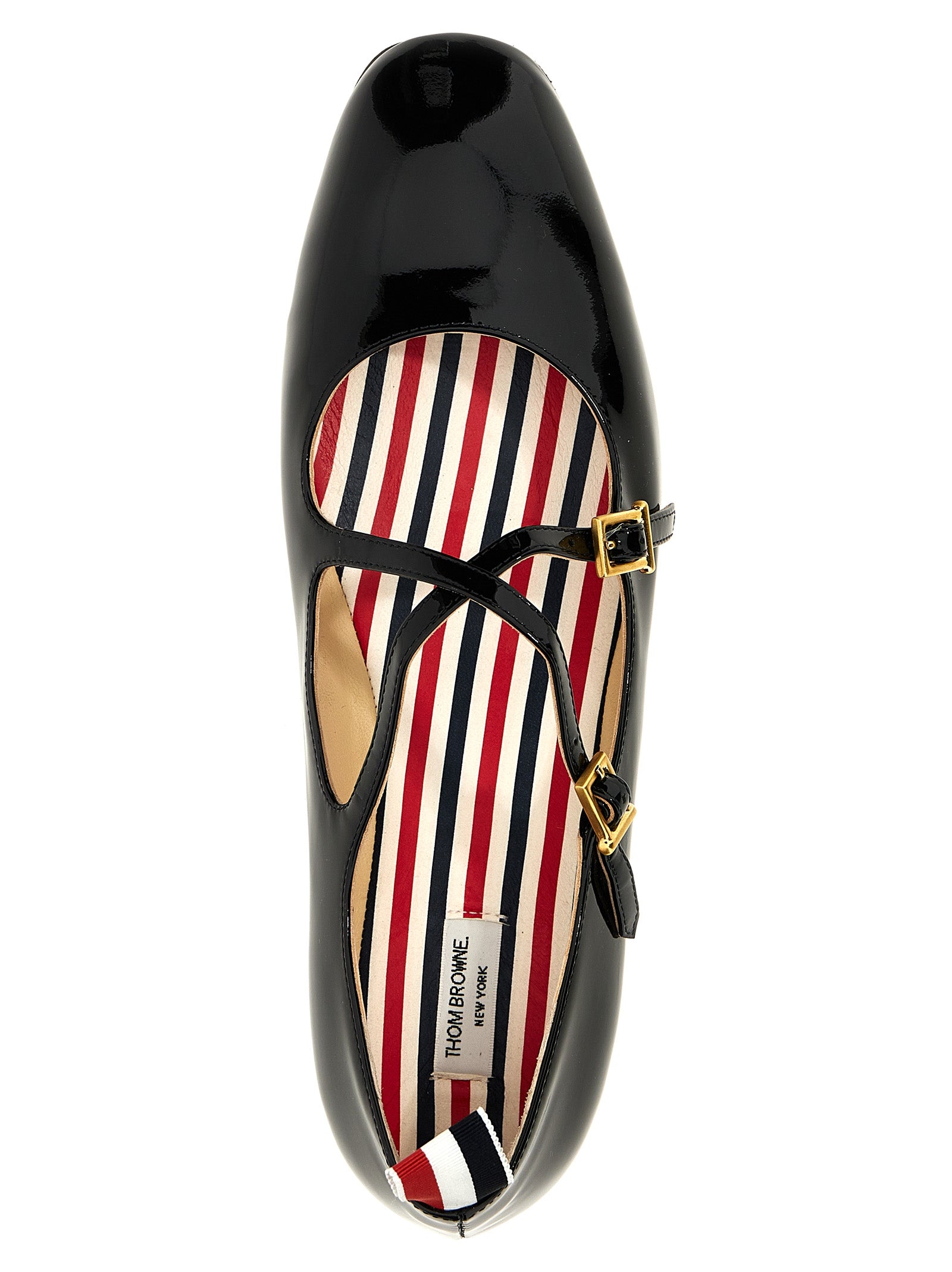 Thom Browne Schwarze Ballerinas aus Lammleder