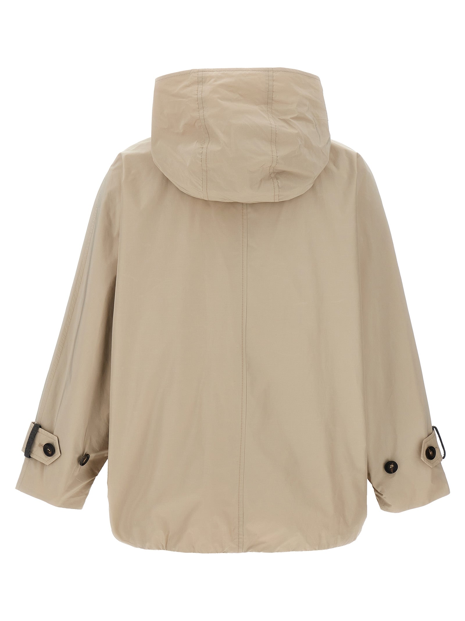 Brunello Cucinelli Beiger Wollmantel