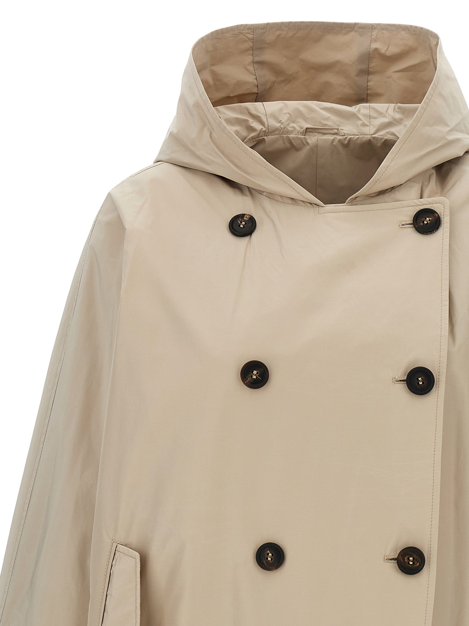 Brunello Cucinelli Beiger Wollmantel