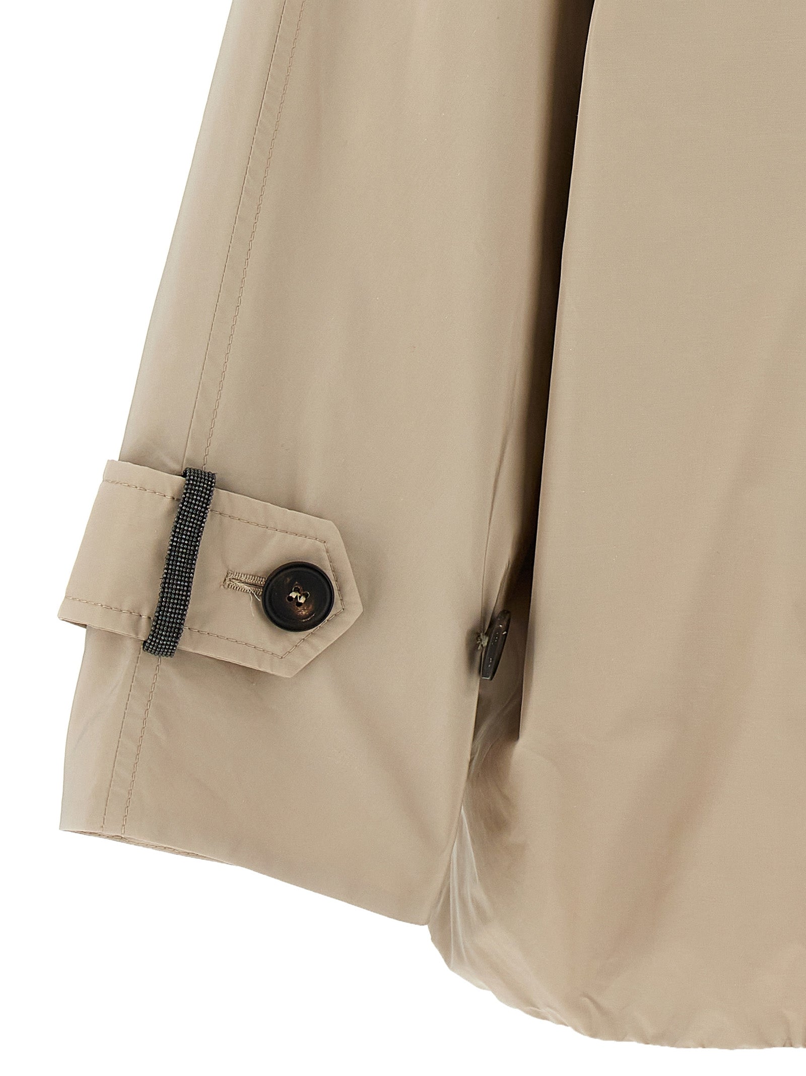 Brunello Cucinelli Beiger Wollmantel
