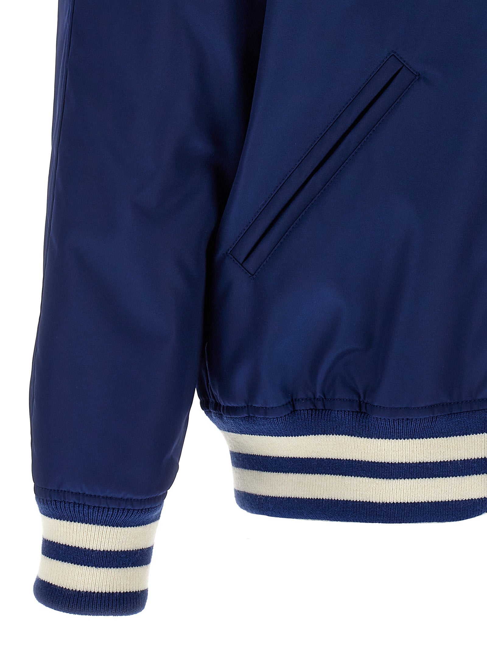 Valentino Garavani Blauer Bomber aus Polyamid