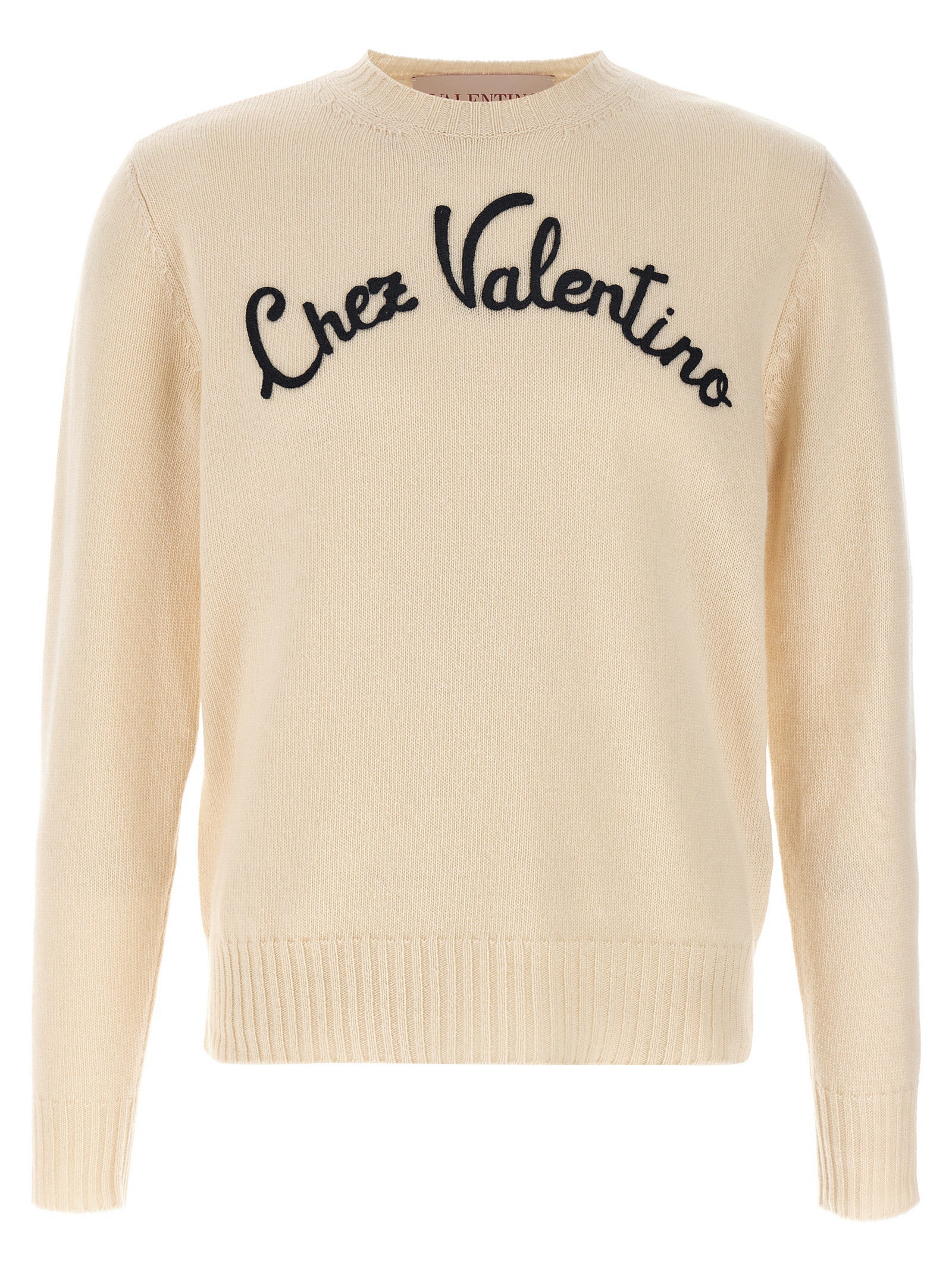 Valentino Garavani Beige Virgin Wool Cardigan