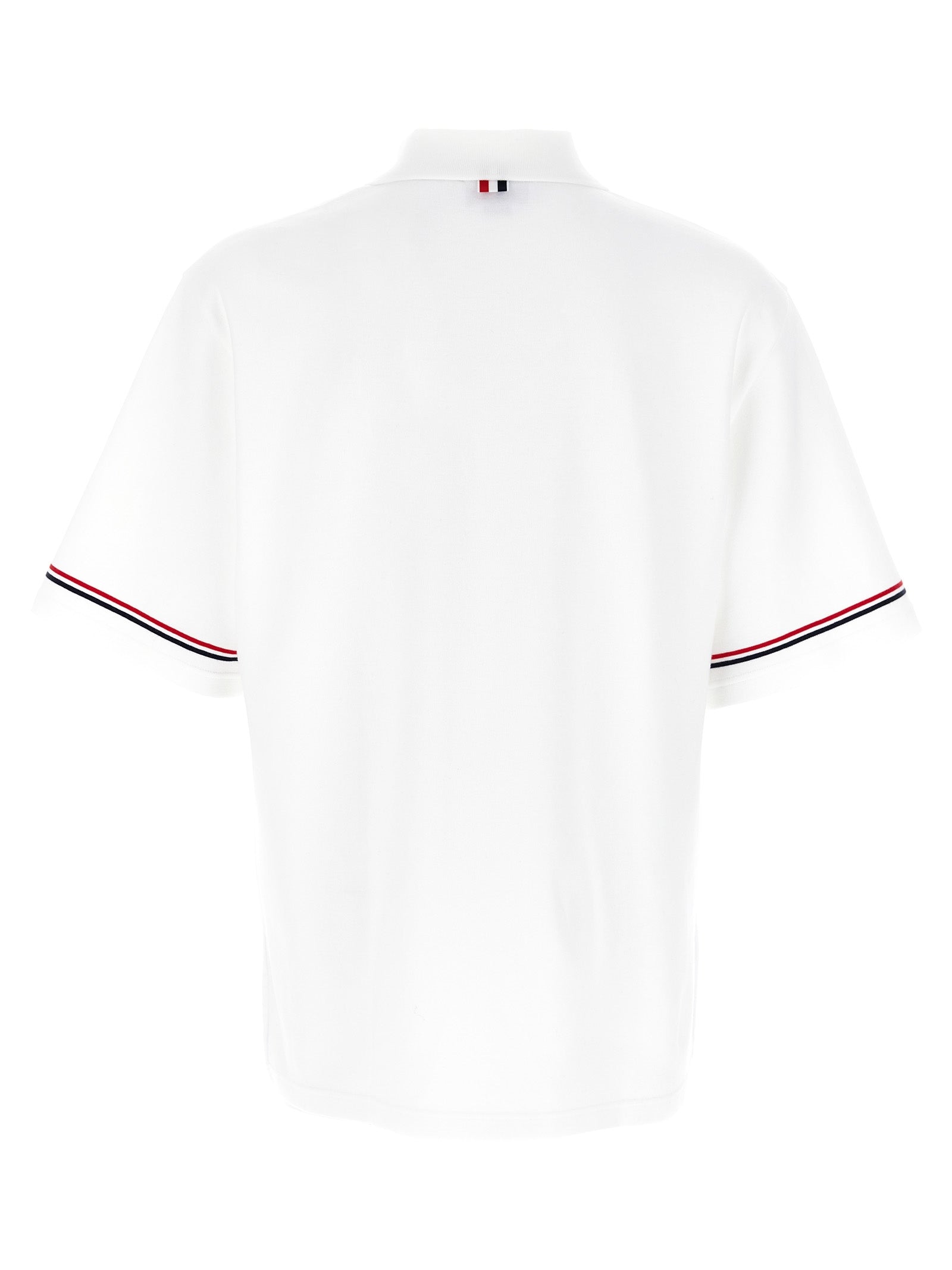 Thom Browne Weißes Poloshirt aus Baumwolle