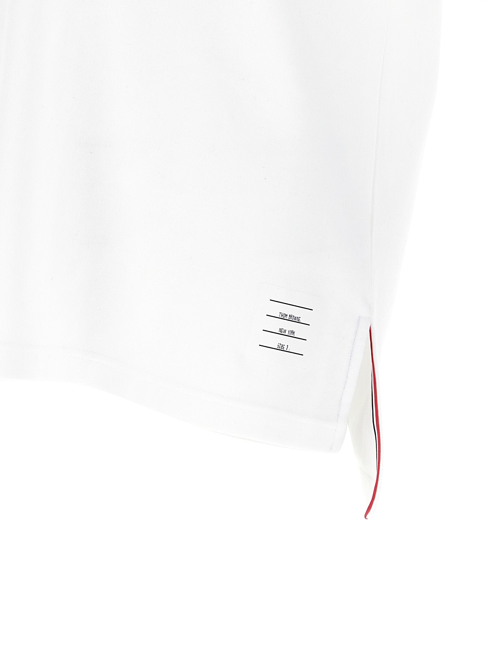 Thom Browne Weißes Poloshirt aus Baumwolle