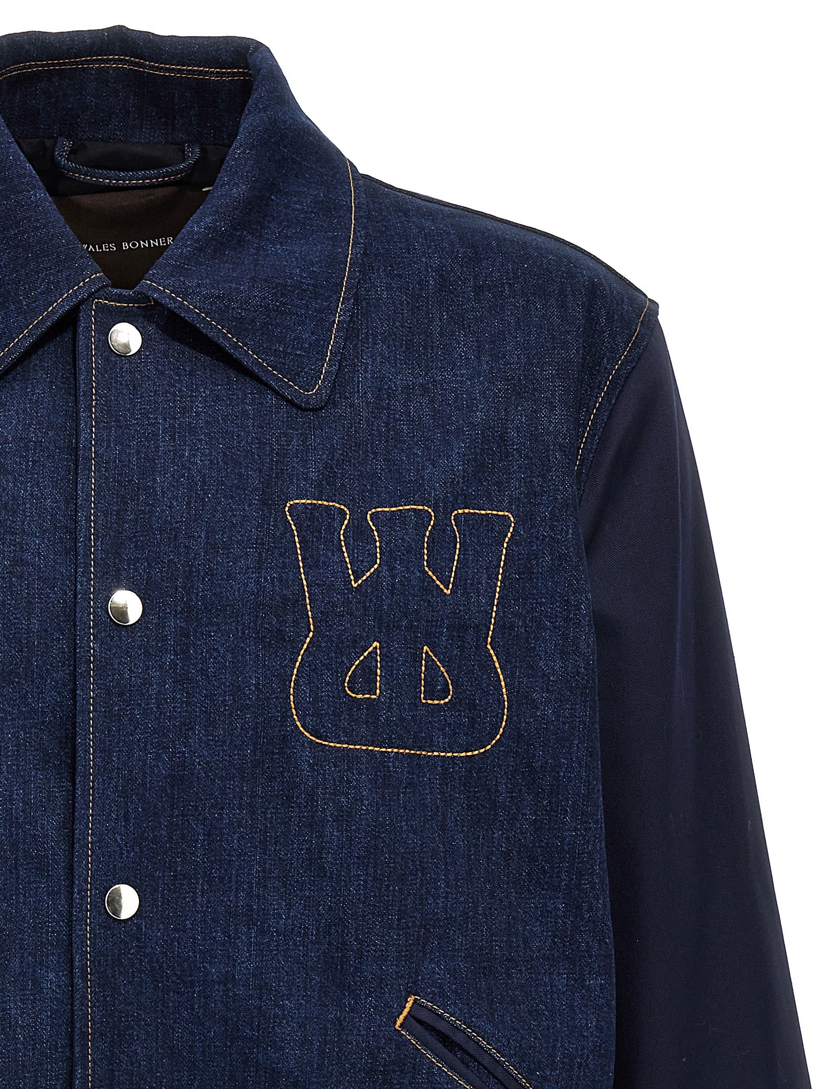 WALES BONNER Blaue Jeansjacke aus Baumwolle