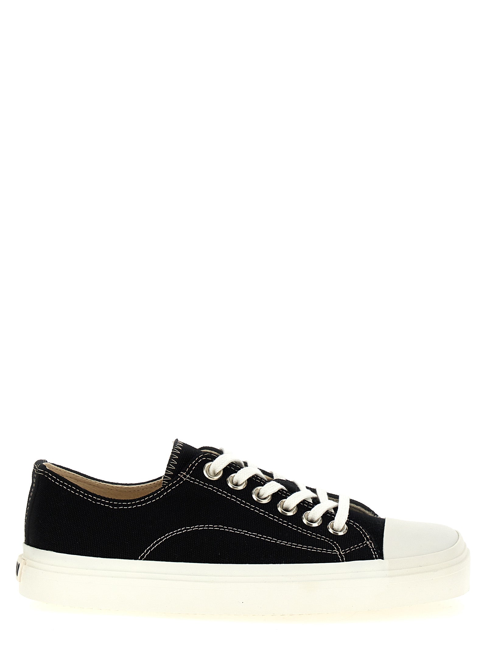 Moschino Schwarze Low-Top-Sneaker aus Baumwolle