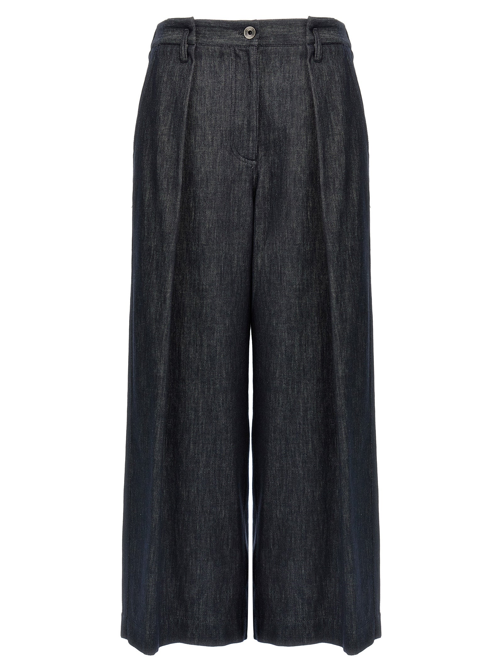 Brunello Cucinelli Blaue Baumwoll-Freizeithose