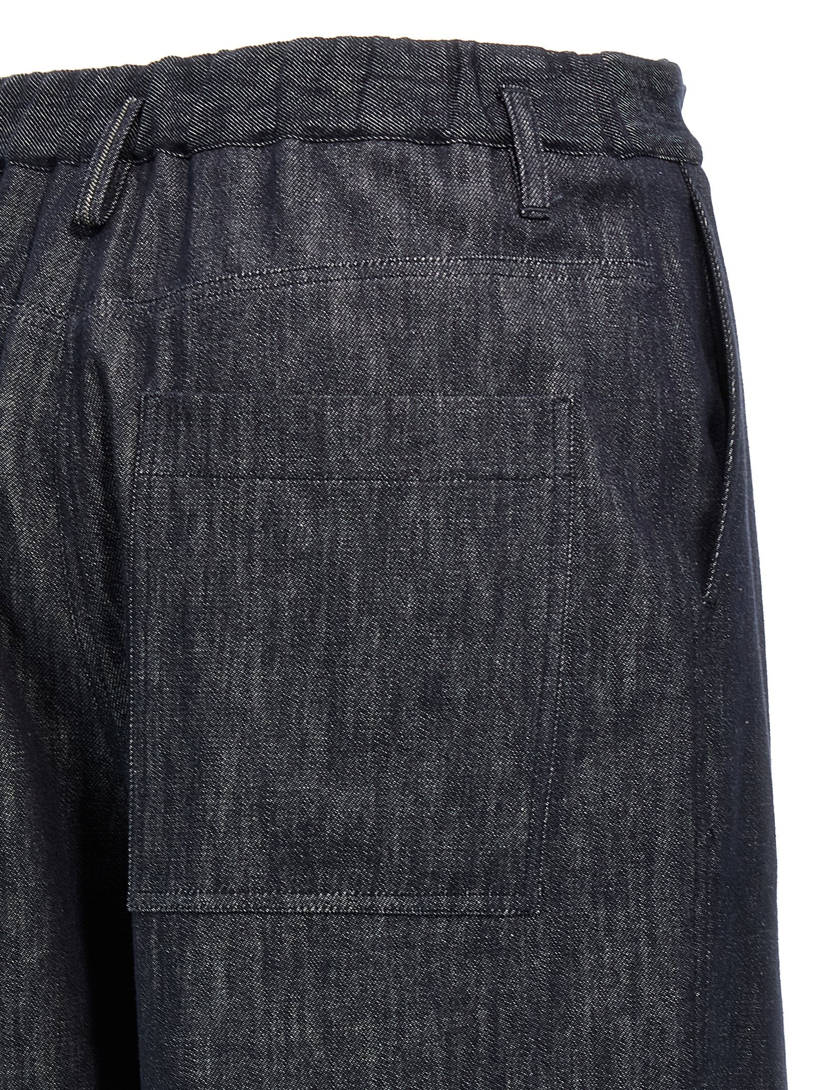 Brunello Cucinelli Blaue Baumwoll-Freizeithose