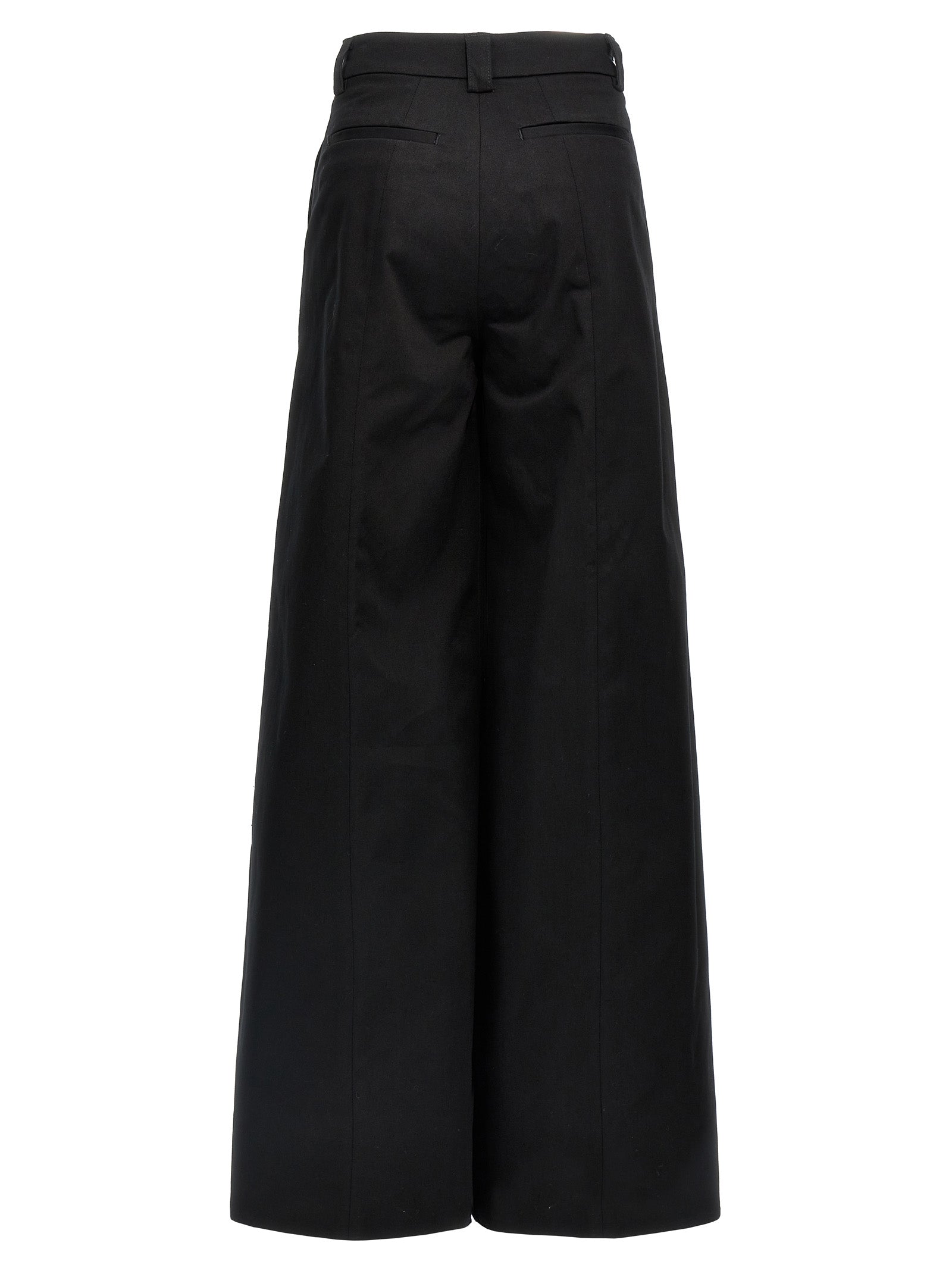 THELATEST Schwarze Baumwoll-Freizeithose