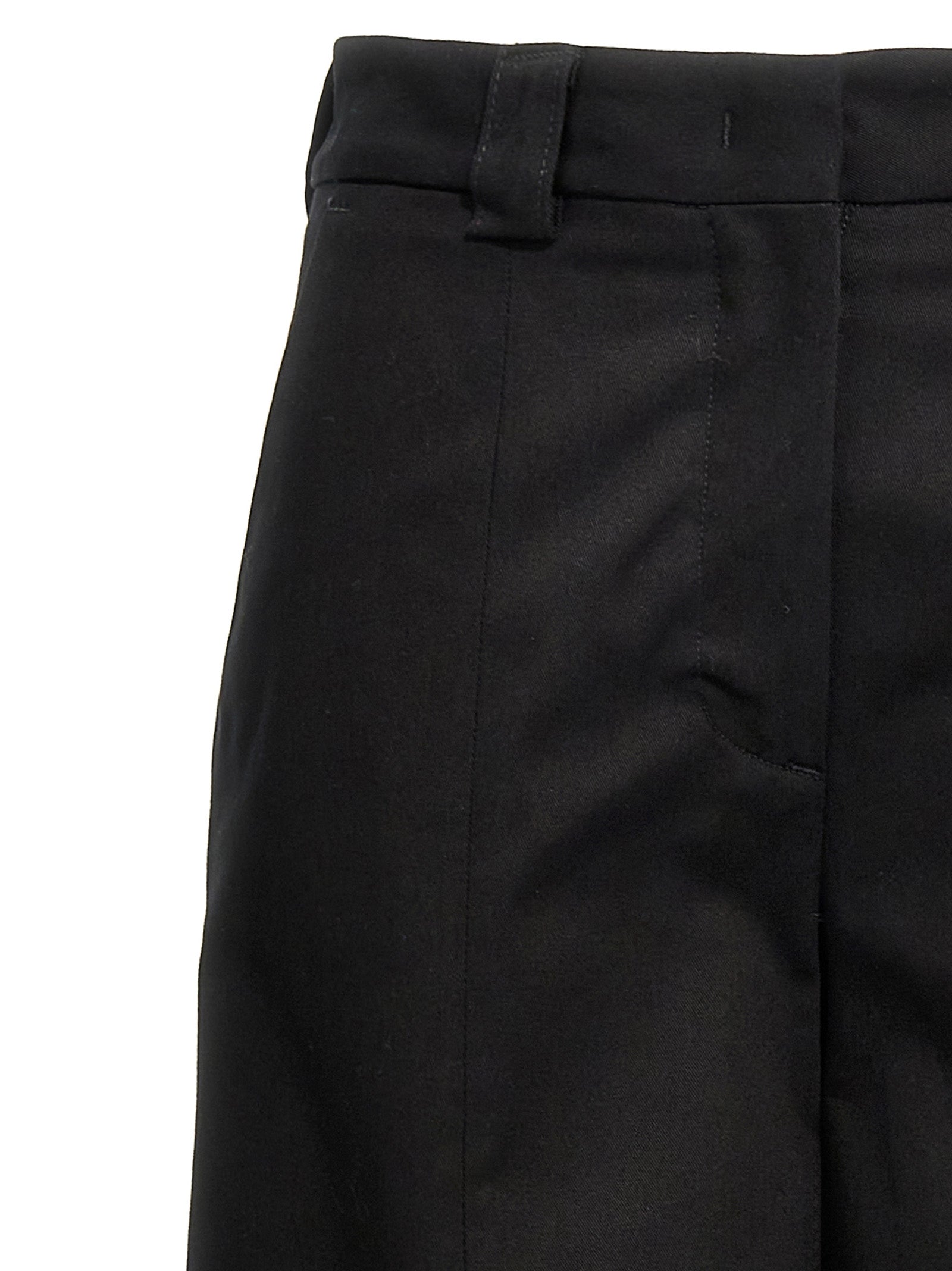 THELATEST Schwarze Baumwoll-Freizeithose