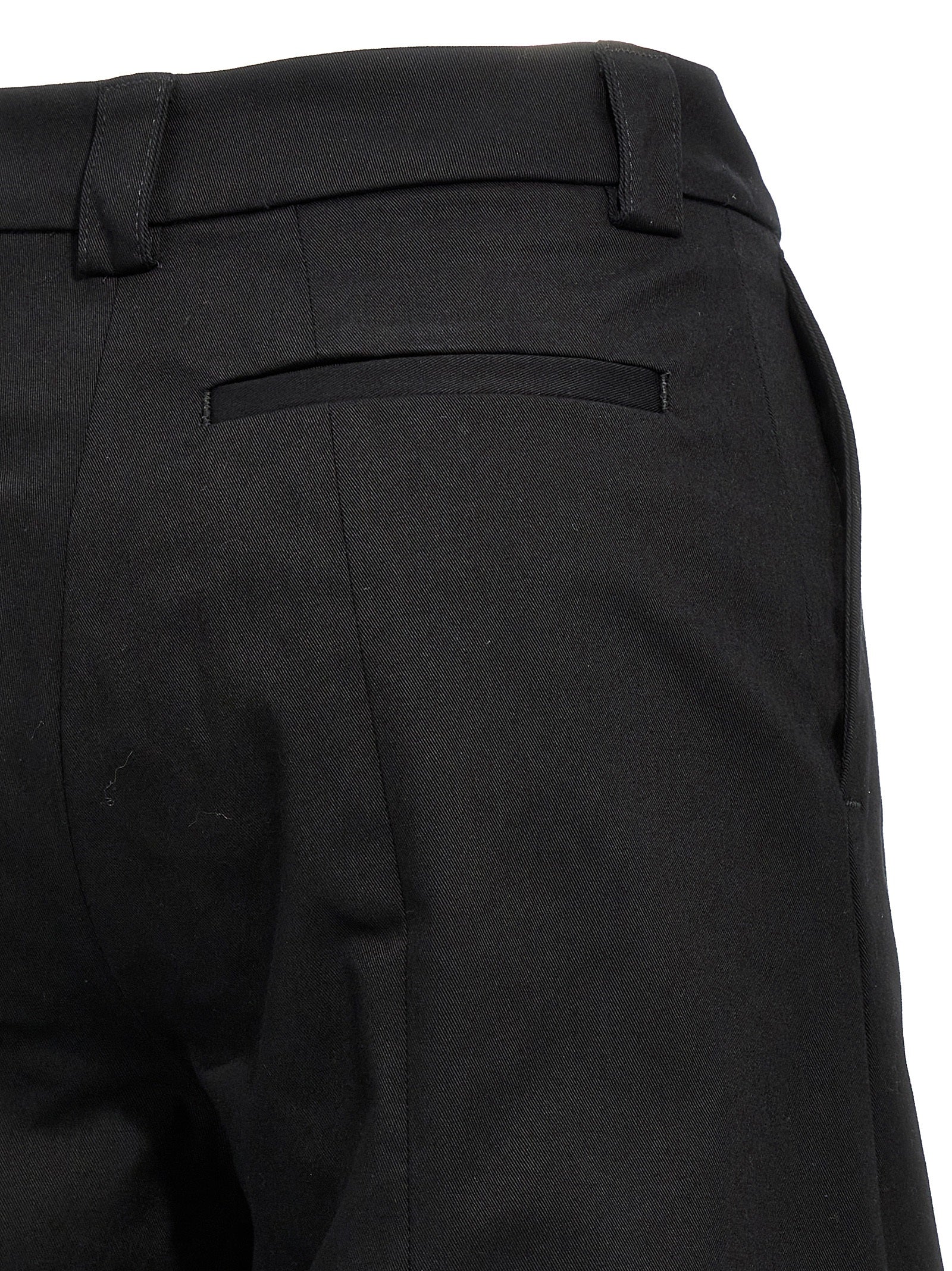 THELATEST Schwarze Baumwoll-Freizeithose