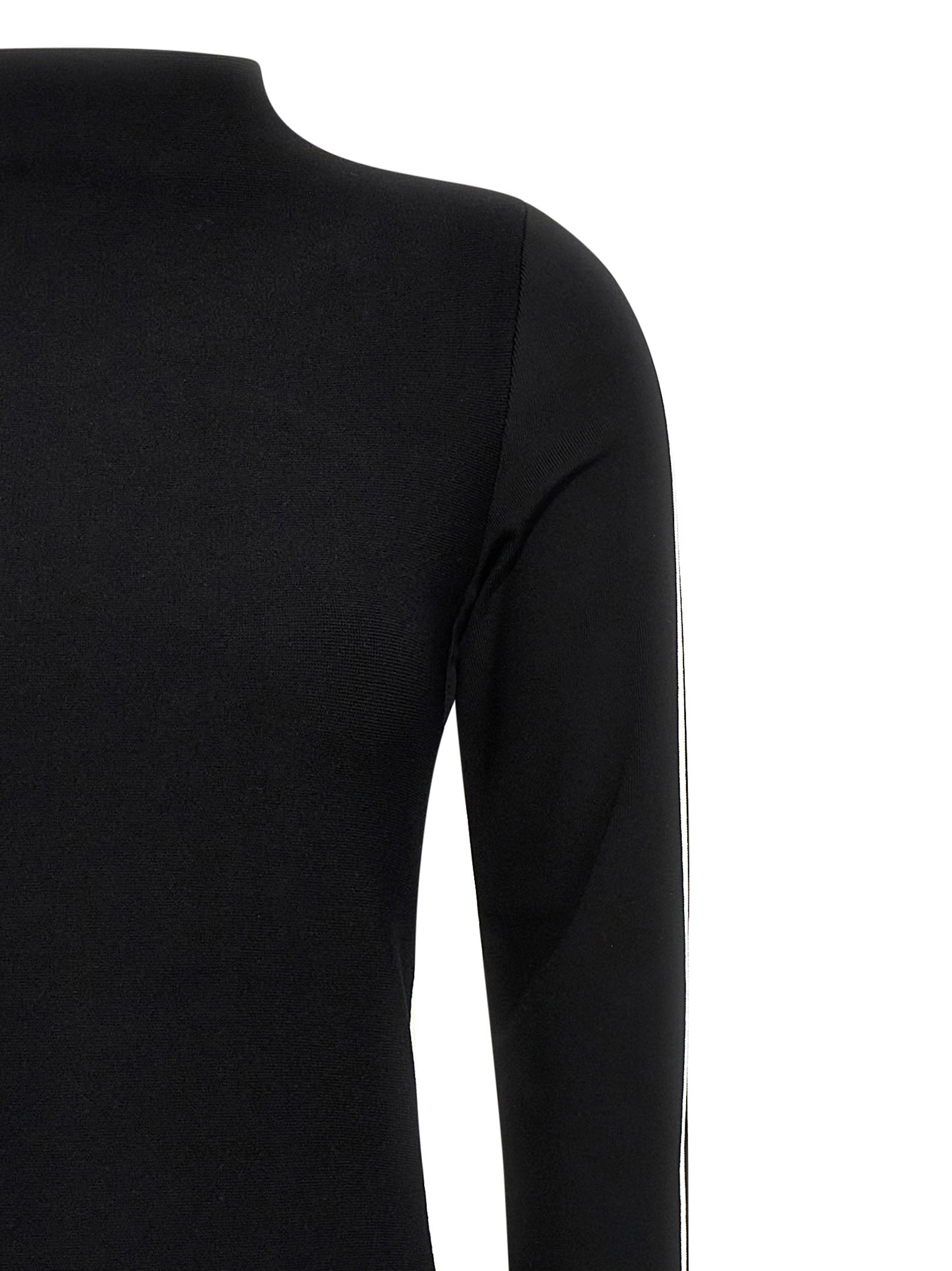 Sportmax Zweifarbige Midi-Strickkleid aus Viskose
