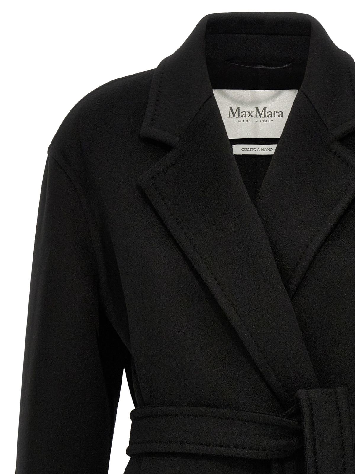 Max Mara Schwarzer Kaschmir-Mantel