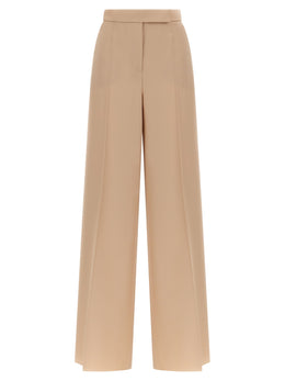 Max Mara Beige Virgin Wool Casual Pants