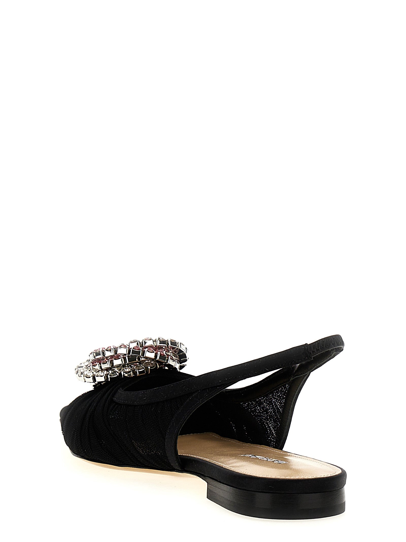 MACH & MACH Schwarze Ballerinas aus Polyamid