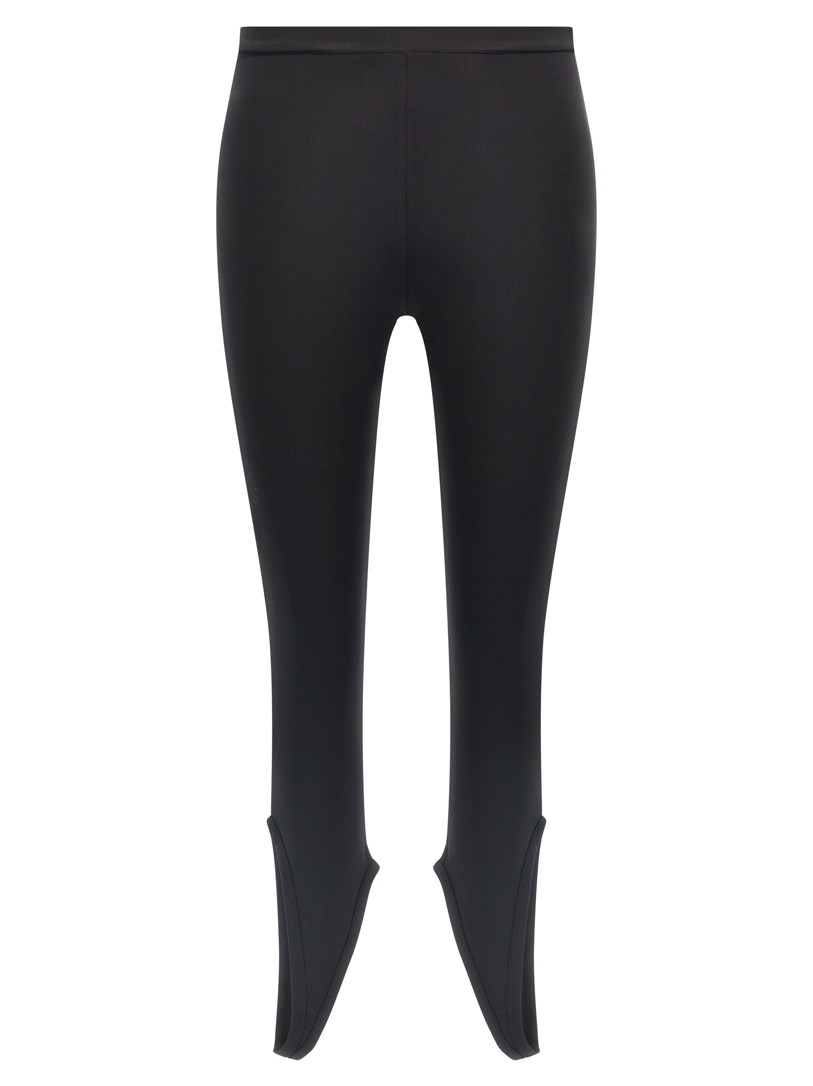 Courrèges Schwarze Polyamid-Leggings