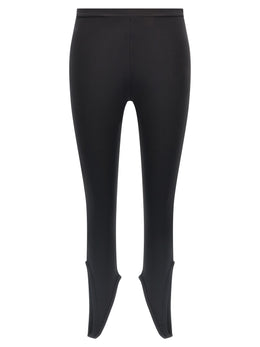 Courrèges Schwarze Polyamid-Leggings