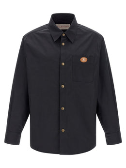 Valentino Garavani Blaue Polyester-Jacke in voller Länge