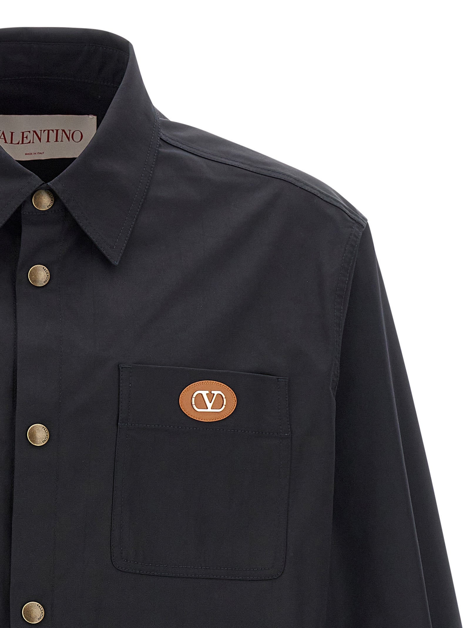 Valentino Garavani Blaue Polyester-Jacke in voller Länge
