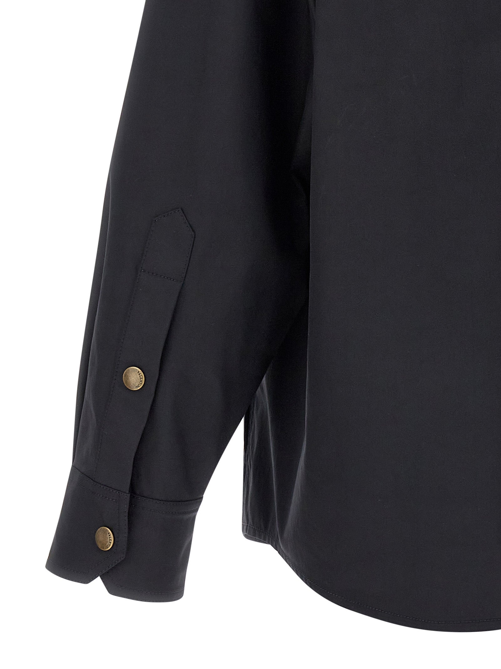Valentino Garavani Blaue Polyester-Jacke in voller Länge