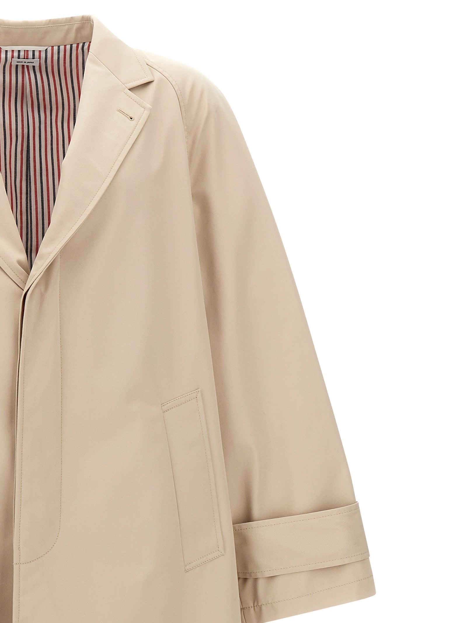 Thom Browne Beiger Wollmantel