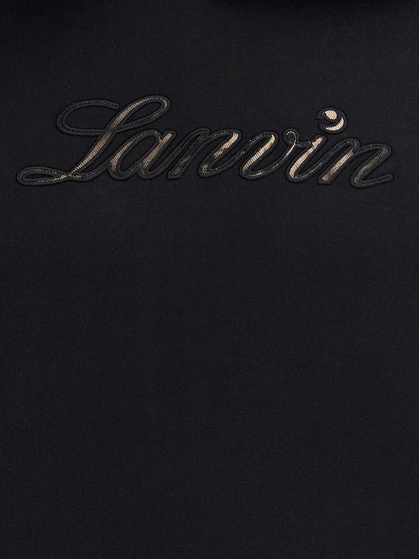 Lanvin Schwarzer Baumwoll-Sweatshirt