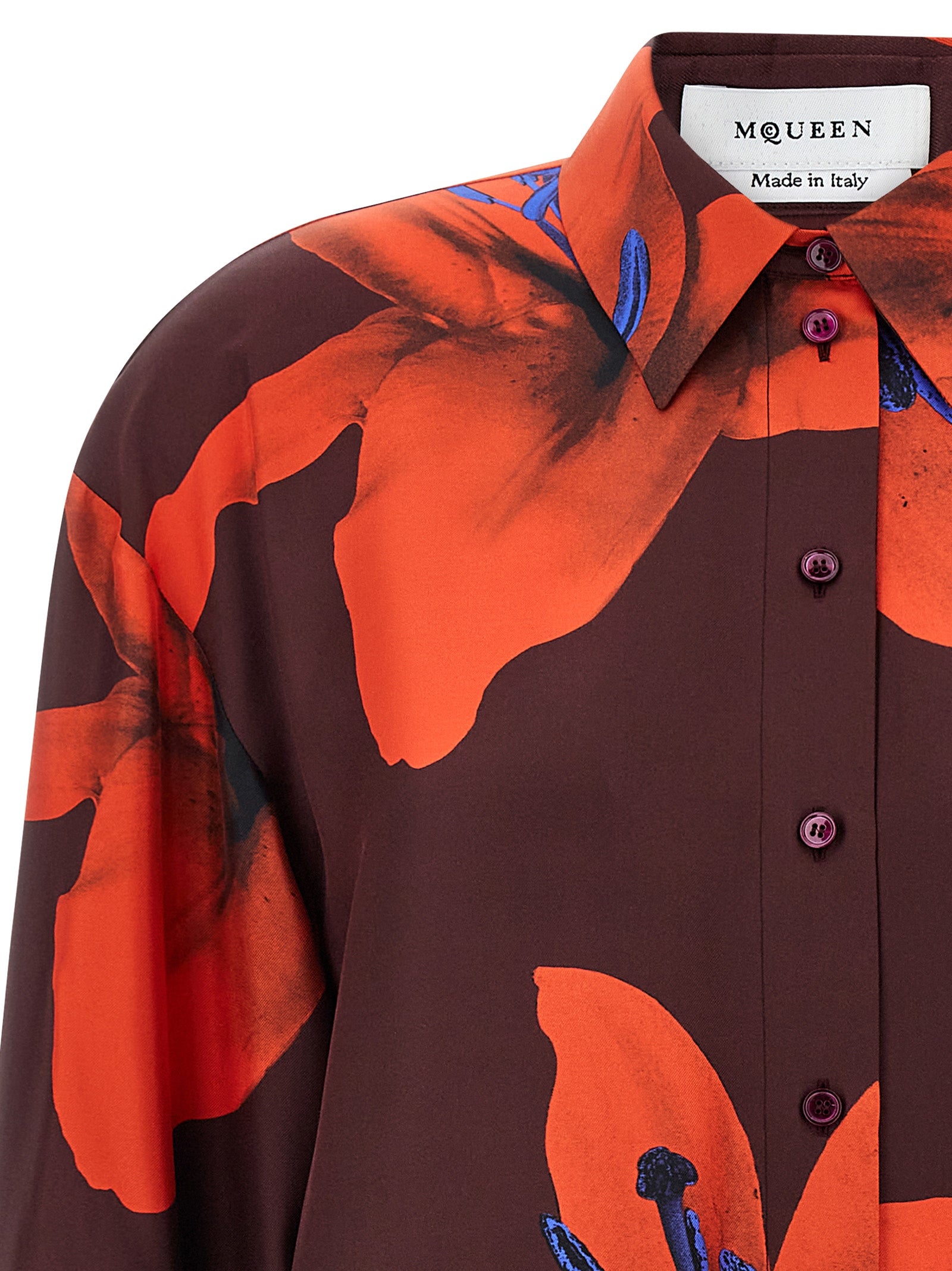 Alexander McQueen Mehrfarbige Seidenbluse