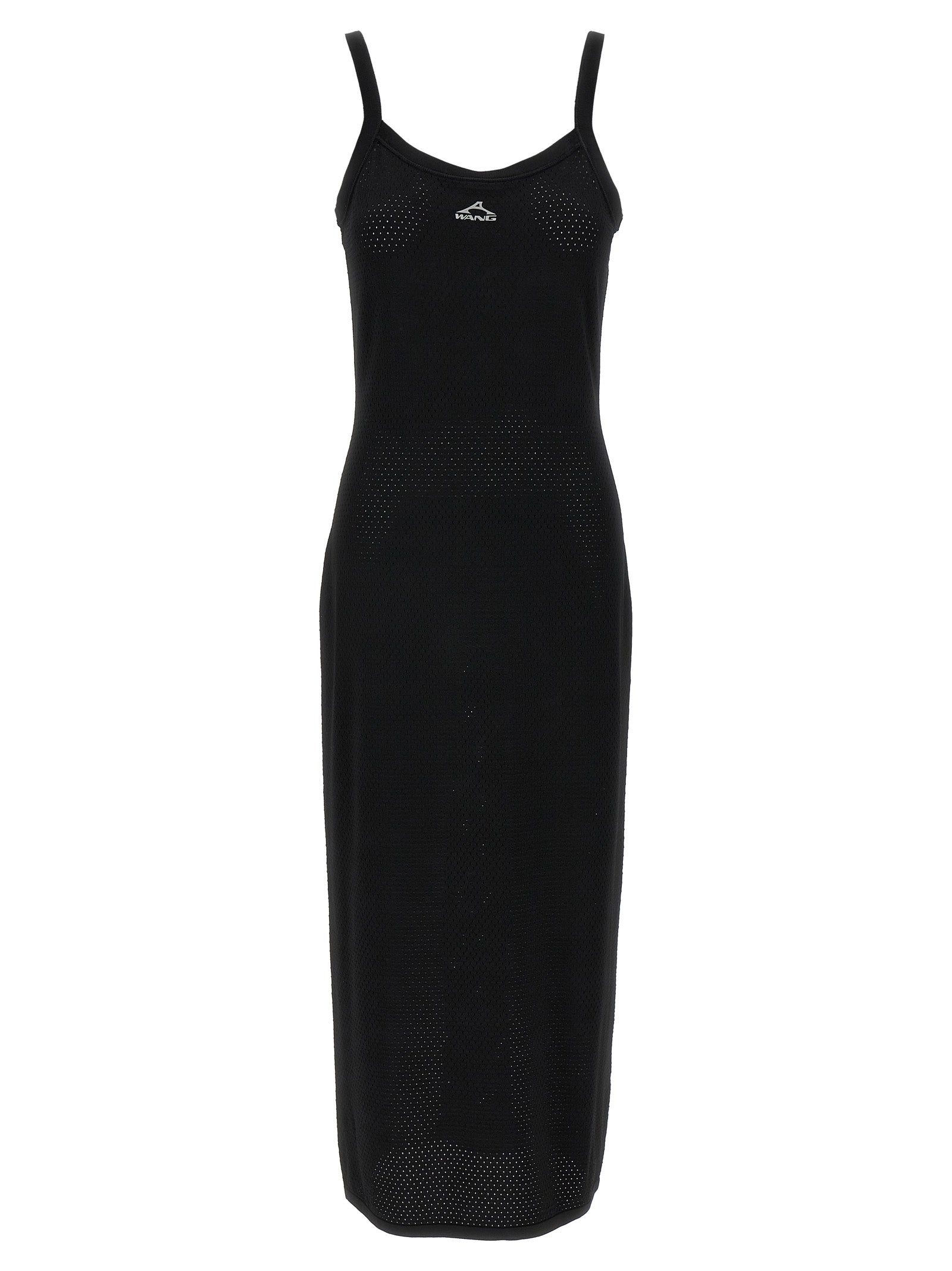T BY ALEXANDER WANG Schwarzes Midikleid aus Viskose