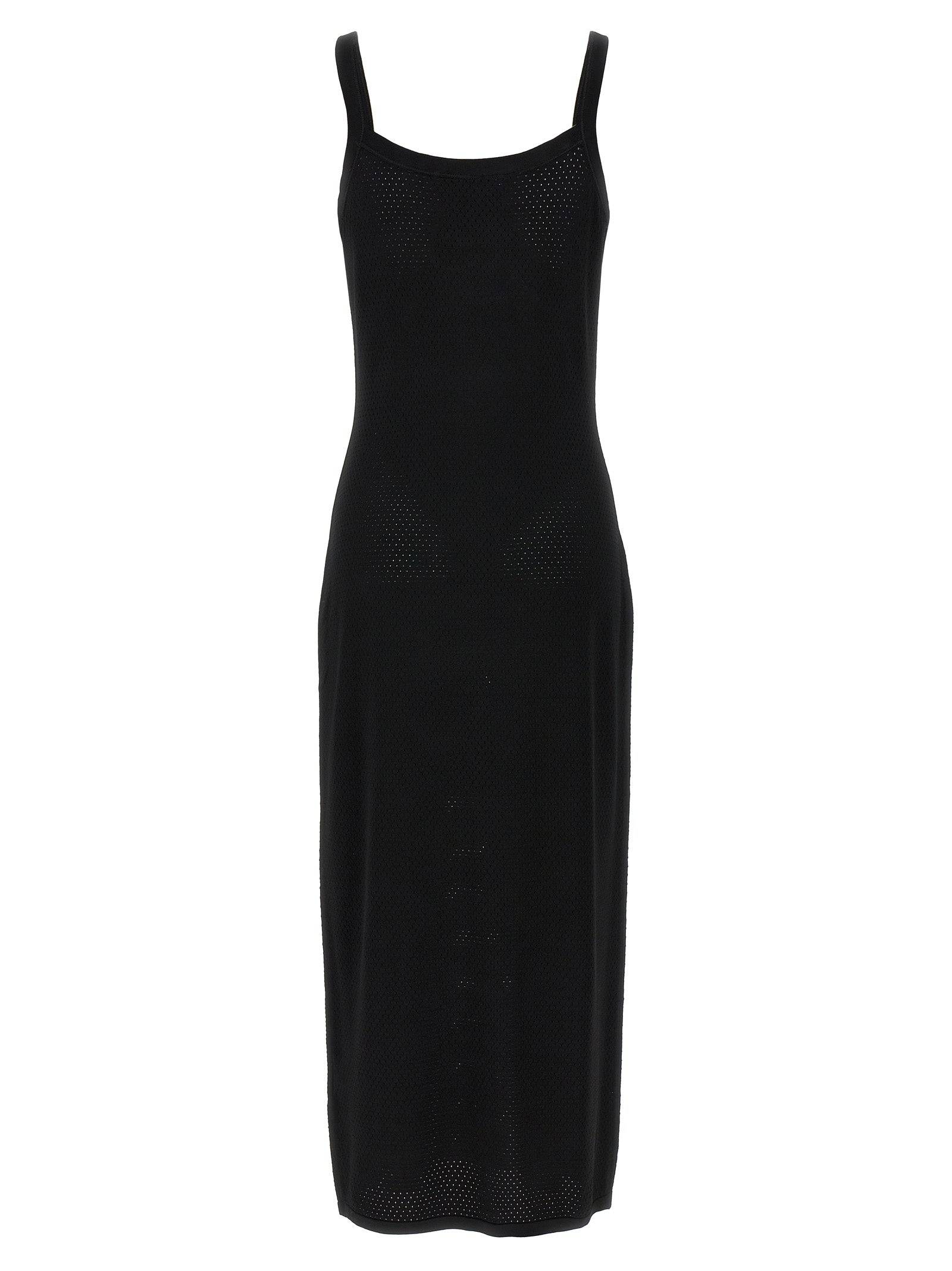 T BY ALEXANDER WANG Schwarzes Midikleid aus Viskose