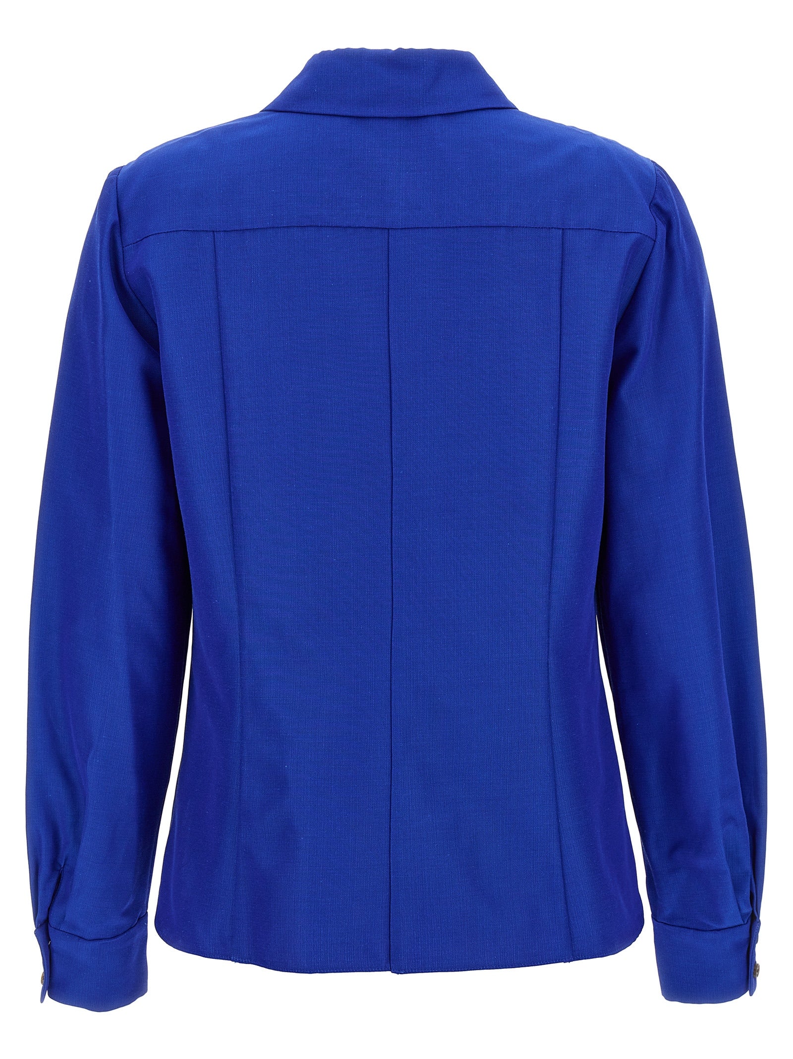 Carolina Herrera Blaue Baumwollbluse