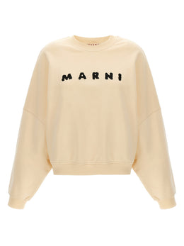 Marni Weißes Baumwoll-Sweatshirt